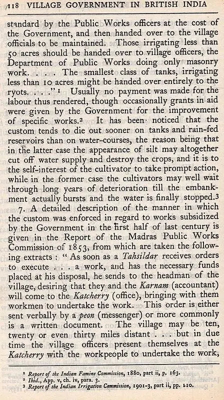 Village Government in British India