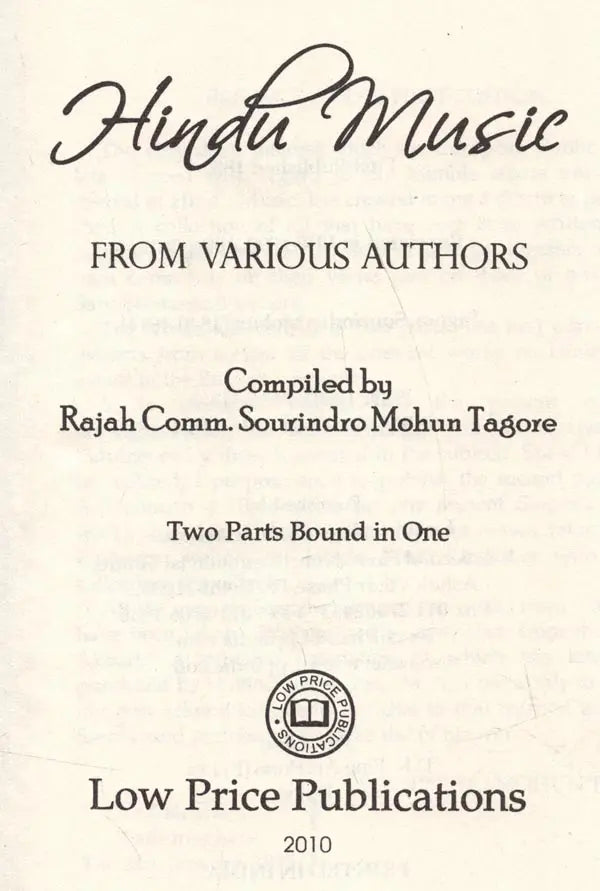 Hindu Music from Various Authors