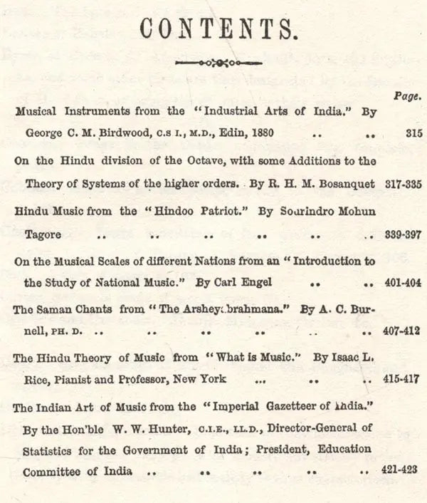 Hindu Music from Various Authors