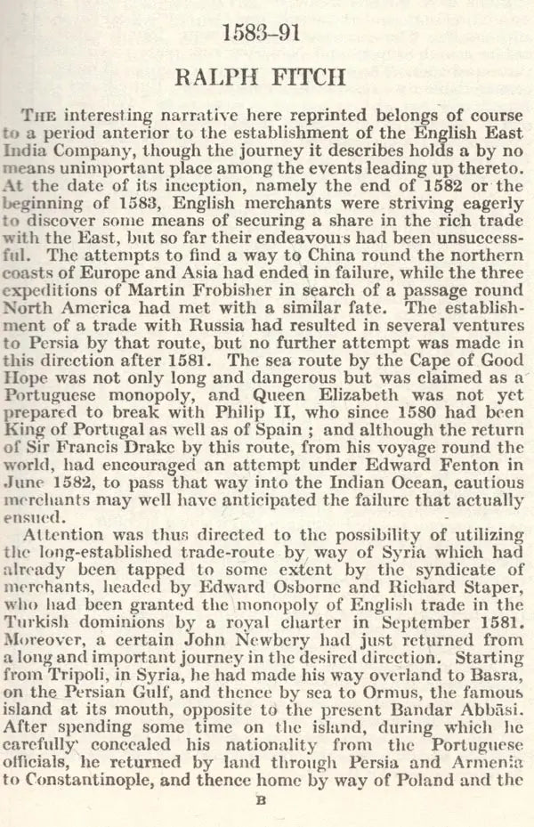 Early Travels in India (1538-1619)