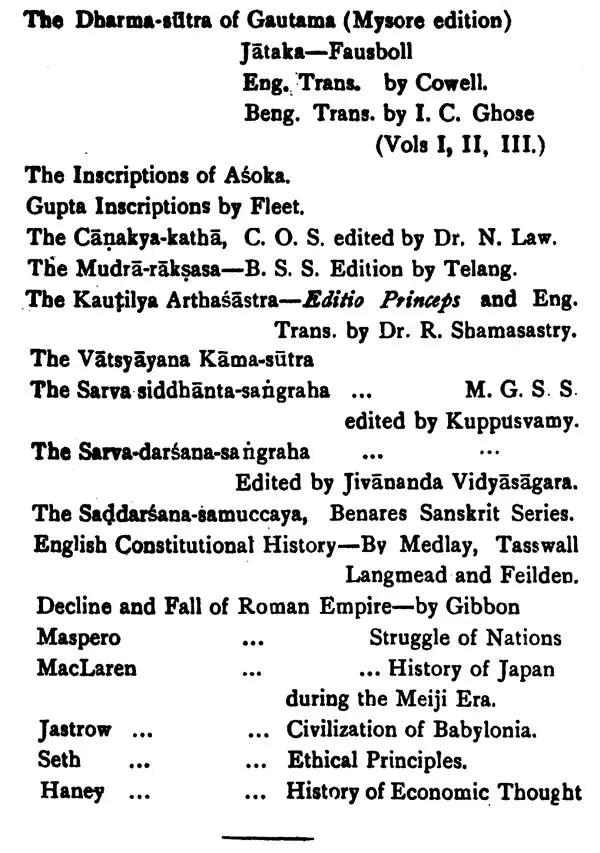 Kautilya or An Exposition of His Social Ideal and Political Theory