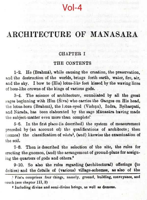 Manasara Series of Indian and Hindu Architecture (Set of 7 Volumes)