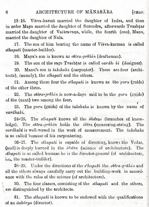 Manasara Series of Indian and Hindu Architecture (Set of 7 Volumes)
