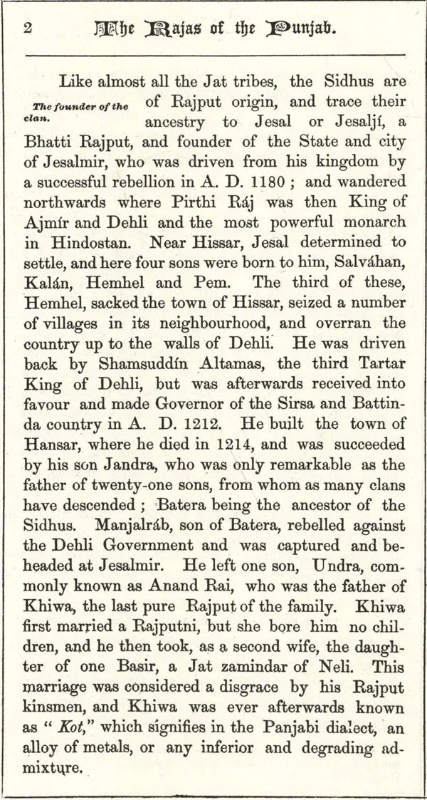 The Rajas of The Punjab