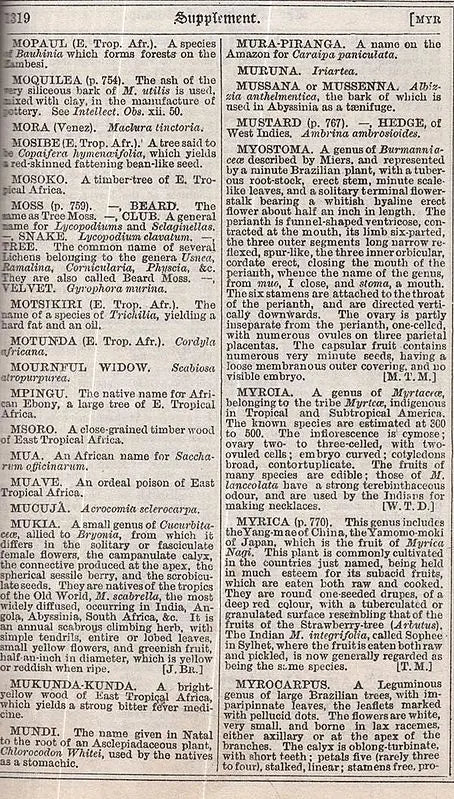 The Encyclopaedia or the Treasury of Botany of The Vegetable Kingdom with Glossary of Botanical Terms