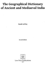 Geographical Dictionary of Ancient and Mediaeval India
