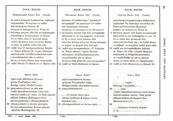 Asoka Text and Glossary