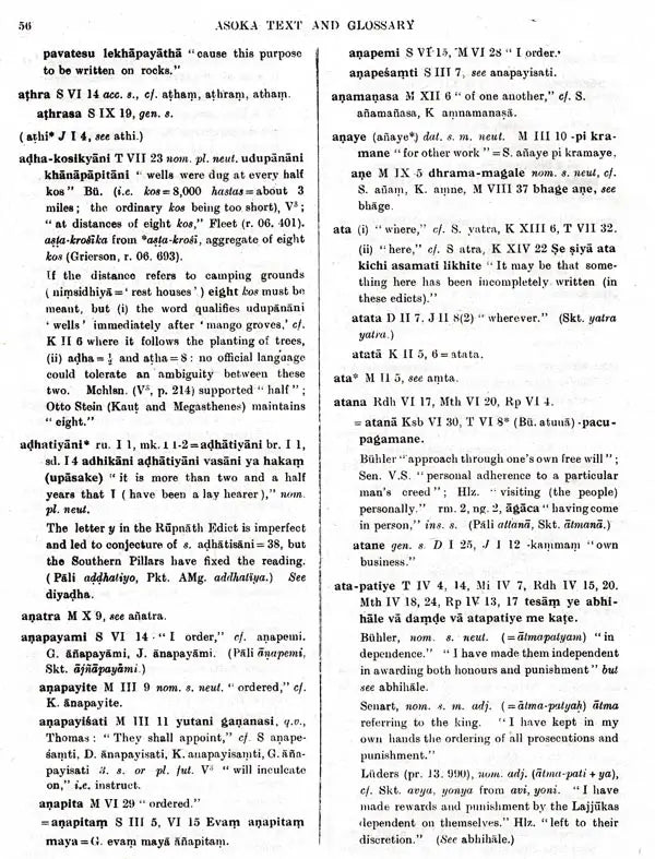 Asoka Text and Glossary