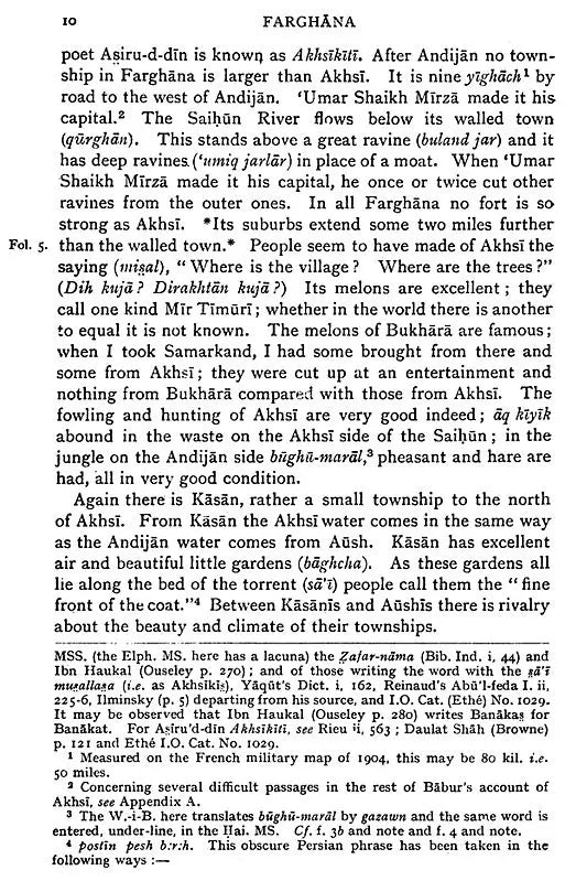 Babur-Nama: Memoirs of Babur (in 2 Volumes Bound in 1)