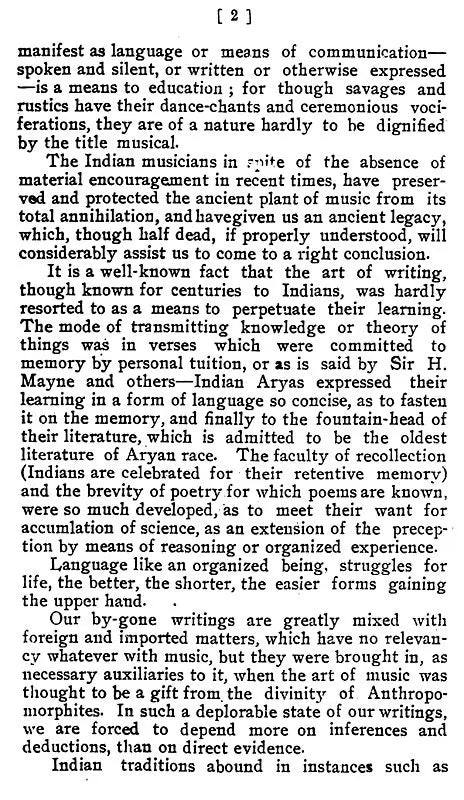 History of Indian Music With Particular Reference to Theory and Practice