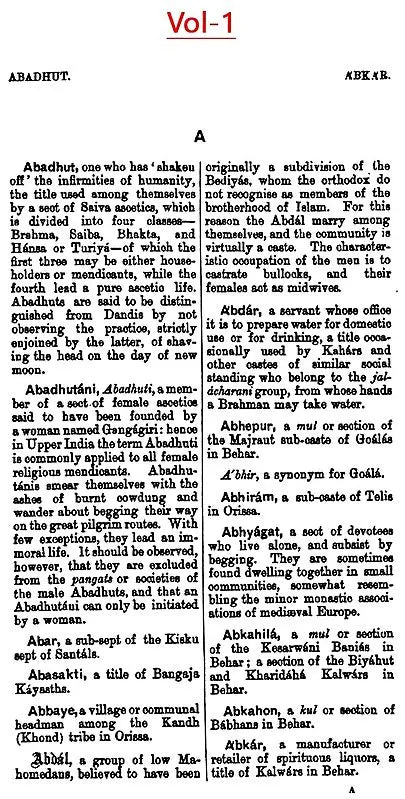 The Tribes and Castes of Bengal: Ethnographic Glossary (Set of 2 Volumes)