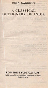 A Classical Dictionary of India