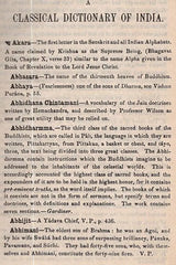 A Classical Dictionary of India