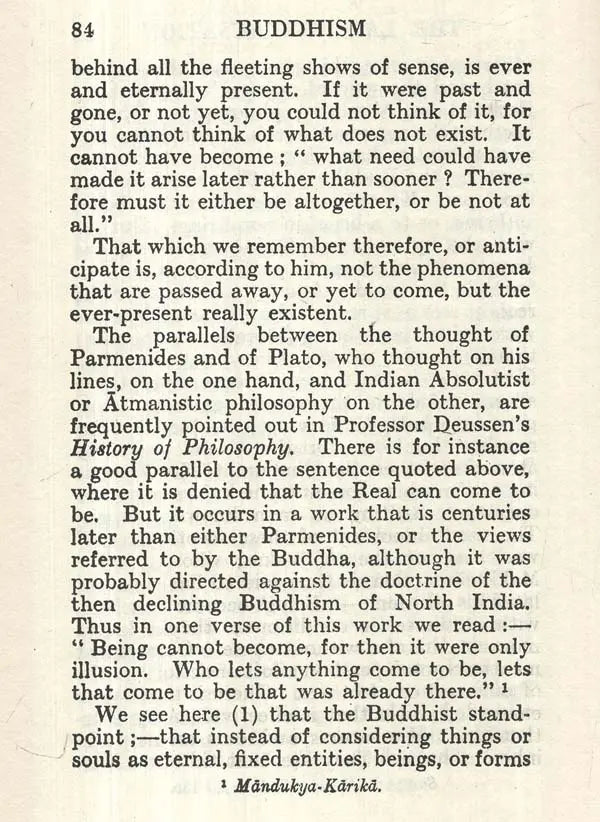 Buddhism: A Study of the Buddhist Norm