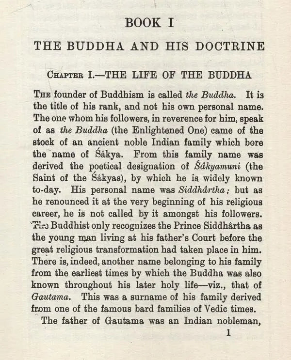 Buddhism as a Religion: Its Historical Development and Its Present Conditions