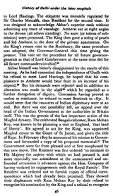 History of Delhi Under the Later Mughals