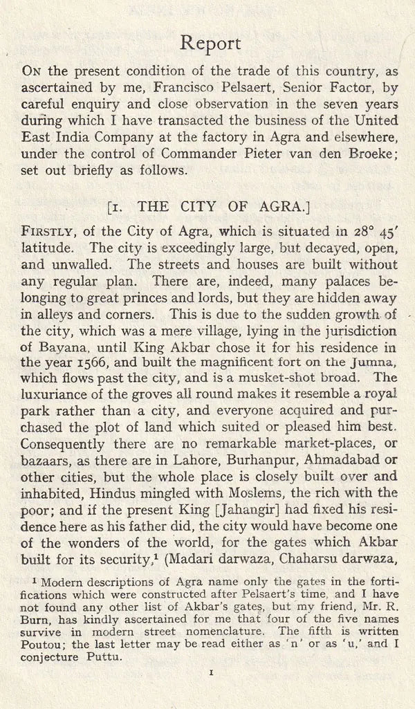 Jahangir's India: The Remonstrantie of Francisco Pelsaert