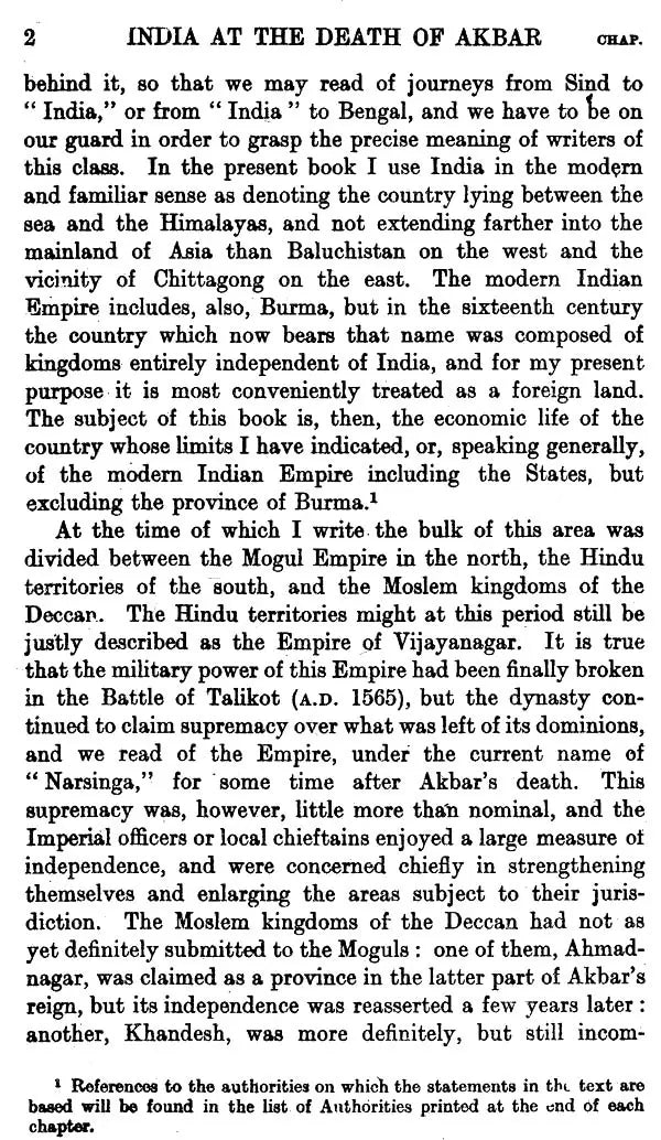 India at the Death of Akbar (An Economic Study)