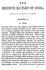 The Decisive Battles of India (From 1746 to 1849)