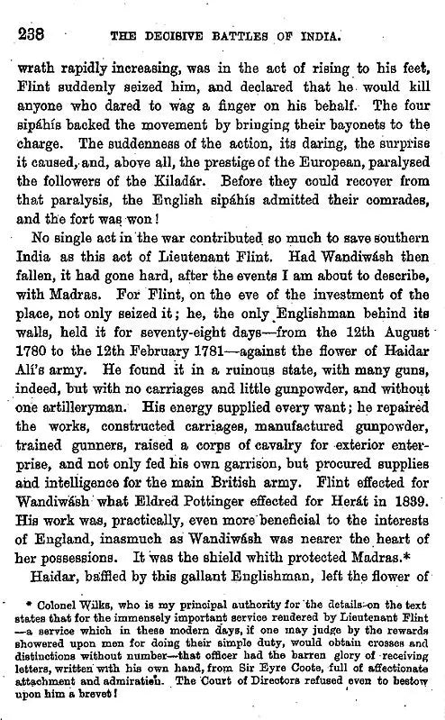The Decisive Battles of India (From 1746 to 1849)