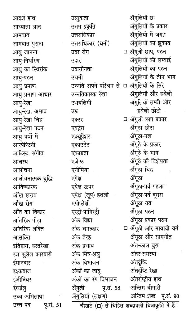 हस्त रेखा विश्व- कोश: Encyclopaedia of Palmistry