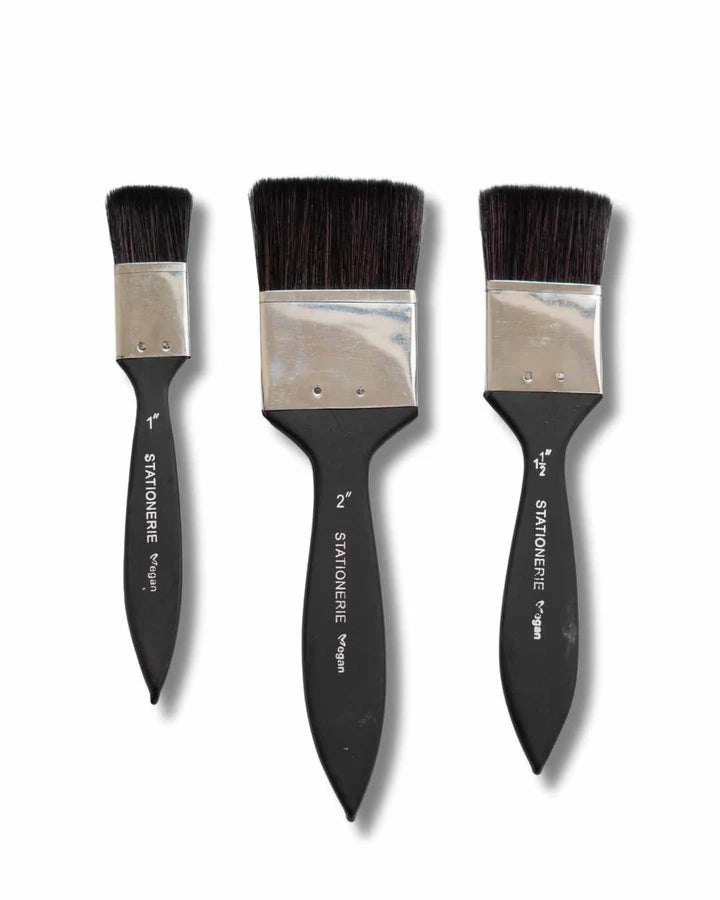 Stationerie Wash Brush Set of 3 Synthetic Squirrel - Retail Maharaj