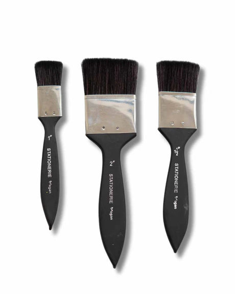 Stationerie Wash Brush Set of 3 Synthetic Squirrel - Retail Maharaj