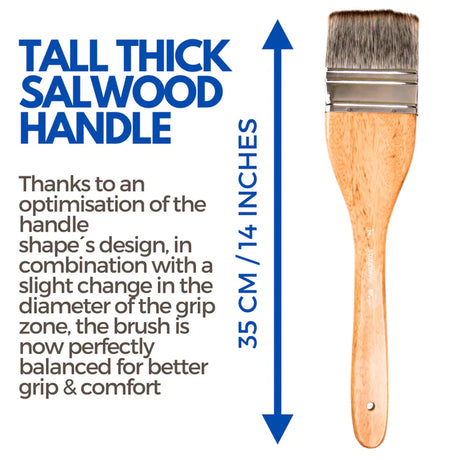 Stationerie Hake Brush 3 Inch AquaSync Vegan Mix Media - Retail Maharaj