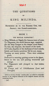 The Questions of King Milinda (Set of 2 Parts)
