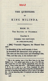 The Questions of King Milinda (Set of 2 Parts)