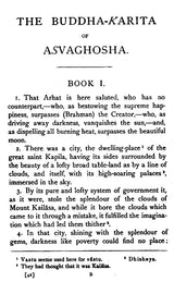 Buddhist Mahayana Texts: The Buddha-Carita of Asvaghosha (Part-I)