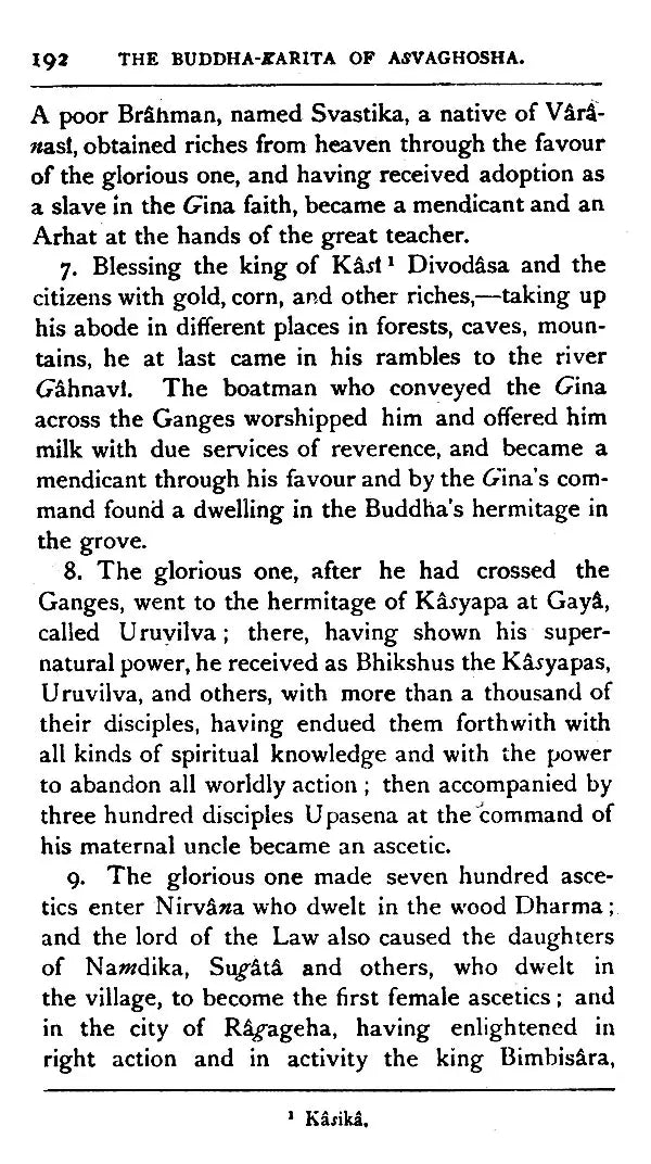 Buddhist Mahayana Texts: The Buddha-Carita of Asvaghosha (Part-I)