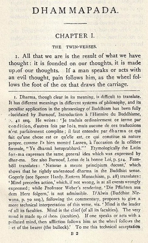 The Dhammapada: A Collection of Verses (Being One of The Canonical Books of The Buddhists)