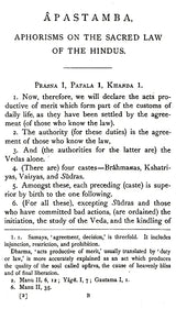 The Sacred Laws of the Aryas – As Taught in the School of Apastamba, Gautama, Vasishtha and Baudhayana (Vol-II: Part-I)