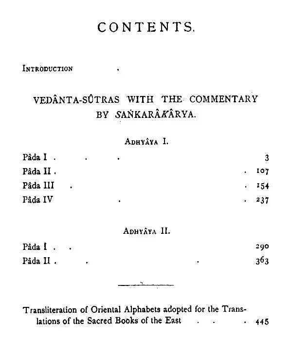 The Vedanta Sutras – With The Commentary By Sankaracarya (Part-I)