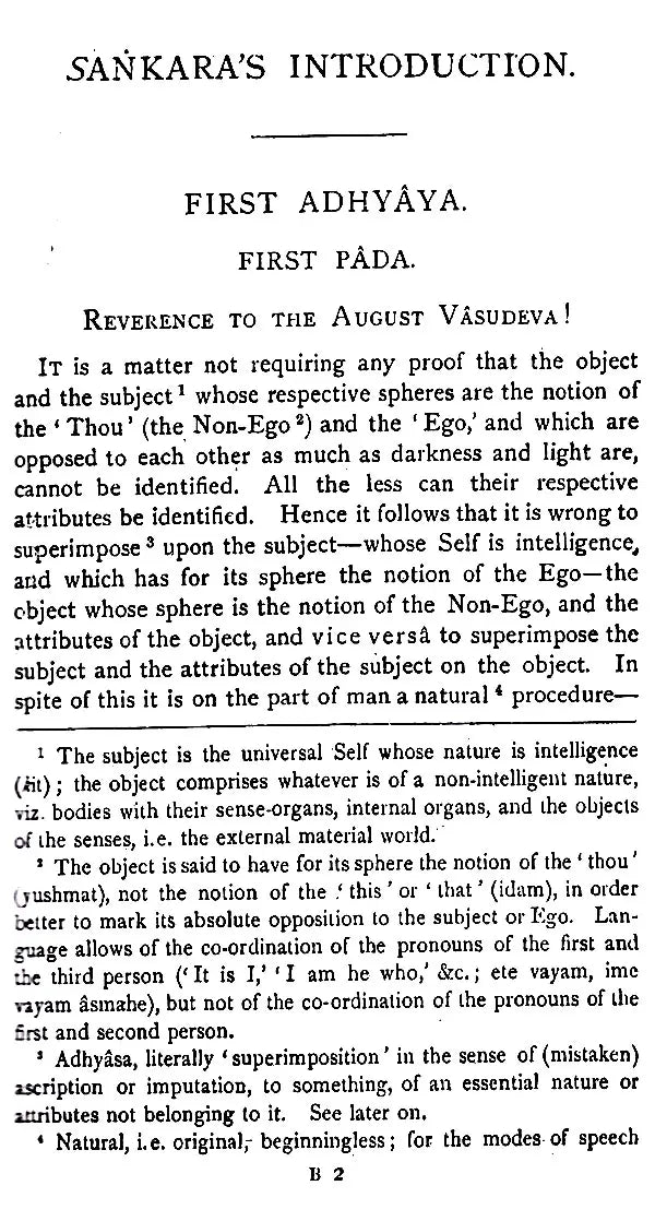 The Vedanta Sutras – With The Commentary By Sankaracarya (Part-I)