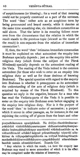 The Vedanta Sutras – With The Commentary By Sankaracarya (Part-I)