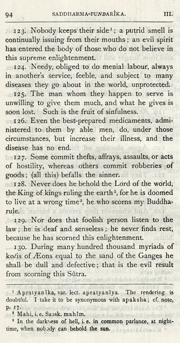 The Saddharma-Pundarika or The Lotus of the True Law