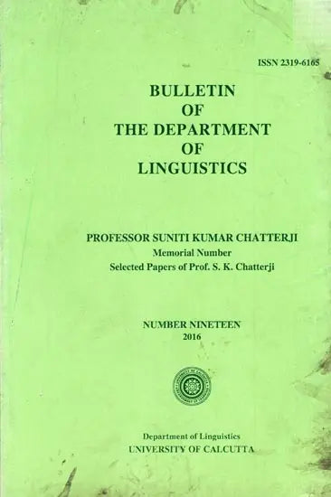 Bulletin of The Department of Linguistics – Number Nineteen- 2016