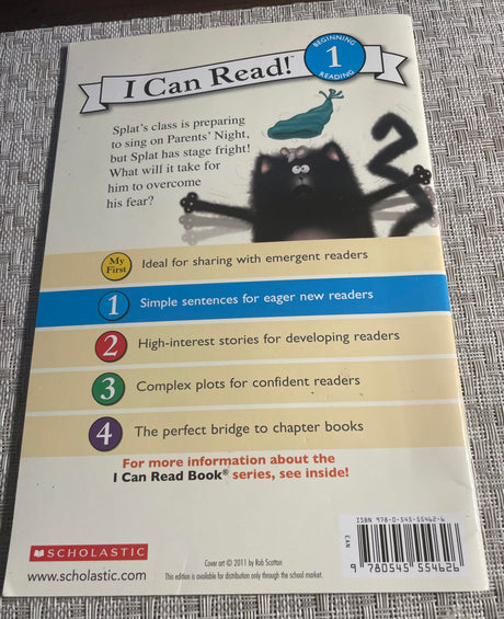 Splat The Cat: Splat The Cat Sings Flat (I Can Read Level 1) - Retail Maharaj
