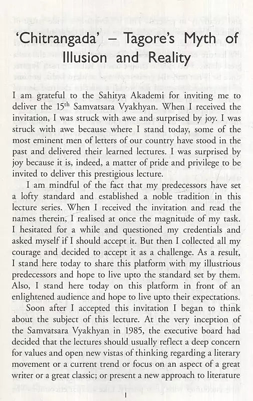 Chitrangada' - Tagore's Myth of Illusion and Reality - Retail Maharaj