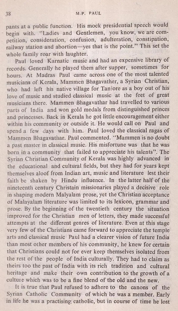 M. P. Paul (Makers of Indian Literature) An Old and Rare Book - Retail Maharaj