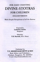 For Daily Chanting- Divine-Stotras for Children (In Roman with Translation) - Retail Maharaj