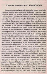 Ananda the Man and Monk (An Old and Rare Book)