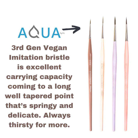 Stationerie Short Liner Set of 4 Kolinsky Syn Vintage Edition - Retail Maharaj