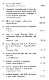 Rediscovering Acharya Brajendra Nath Seal in the New Millenium