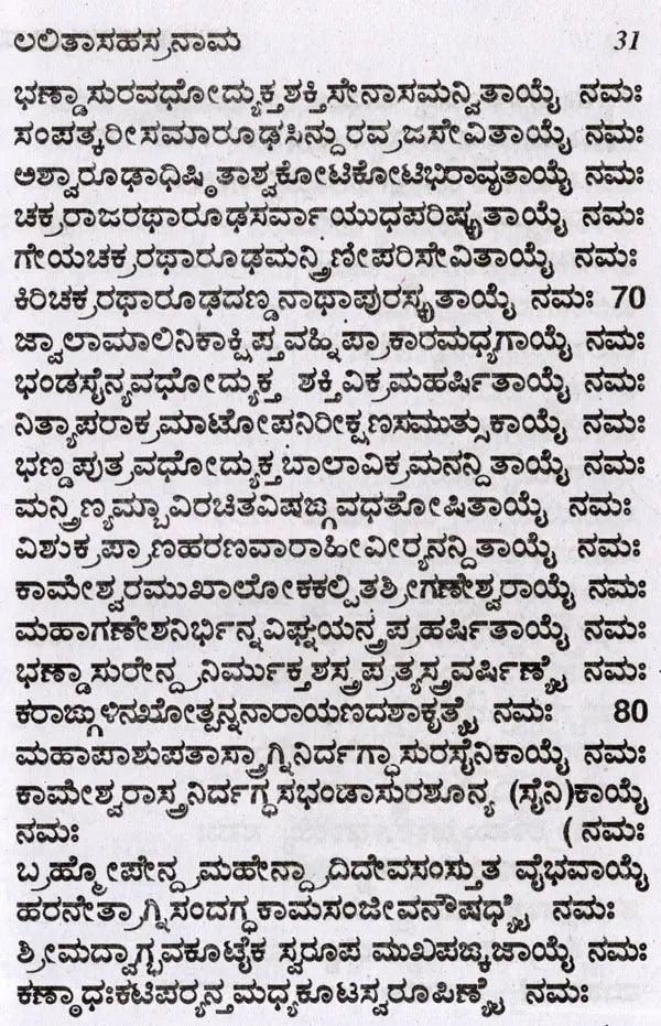 ಶ್ರೀ ಲಲಿತಾ ಸಹಸ್ರನಾಮ- Sri Lalitha Sahasranama with Sri Lalitashtotta (Kannada) - Retail Maharaj