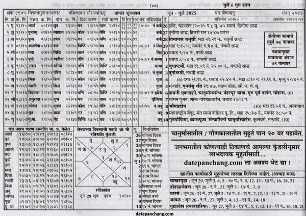 दाते पंचांग: Date Panchang- 2025-26 (Marathi) - Retail Maharaj