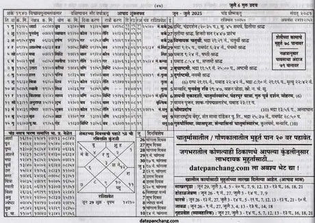 दाते पंचांग: Date Panchang- 2025-26 (Marathi) - Retail Maharaj