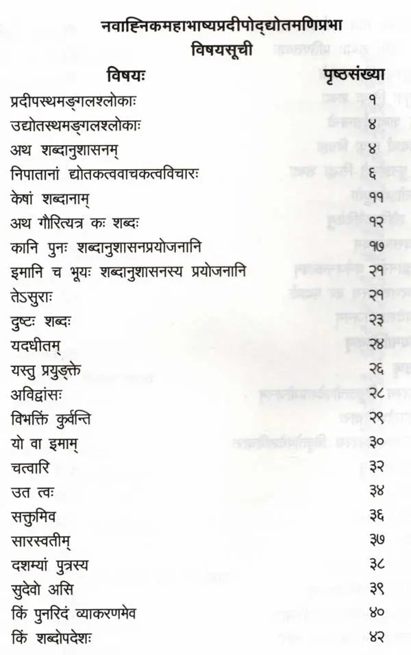 Navahnika Mahabhasya Pradipoddyota Maniprabha Part I 1 4 Ahnikas - Retail Maharaj